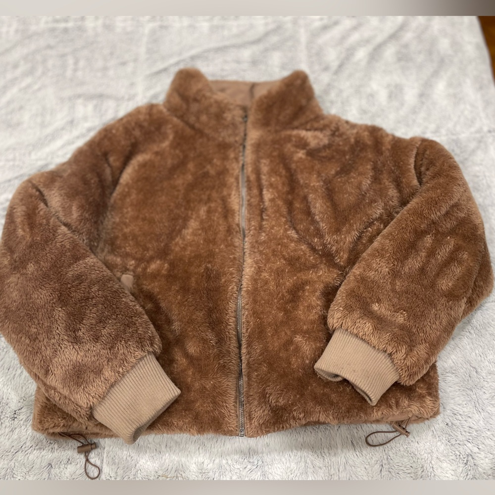 Tan Puffer Jacket - Picture 2 of 11